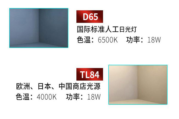 標準光源D65光源和TL84光源有什么不同？